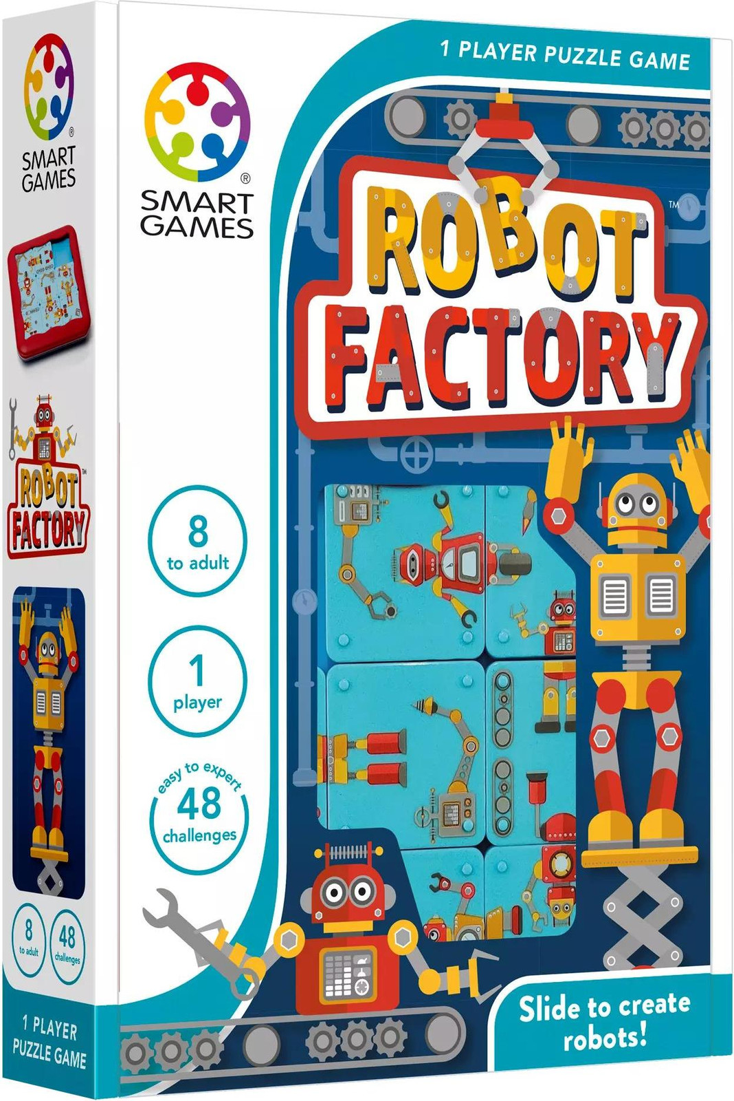 Smart Games Robot Factory – Schuifpuzzel met 48 uitdagingen