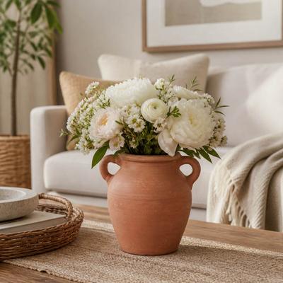 Sagebrook Home Textured Amphora Tall Vase for Living Room Tabletop Display