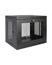 Tripp 9U Wall Mount Rack Enclosure Server Cabinet w/ Acrylic Glass Front Door Schrank Netzwerkschrank geeignet für Wandmontage Schwarz 48,3 cm 19" (SRW9UG)