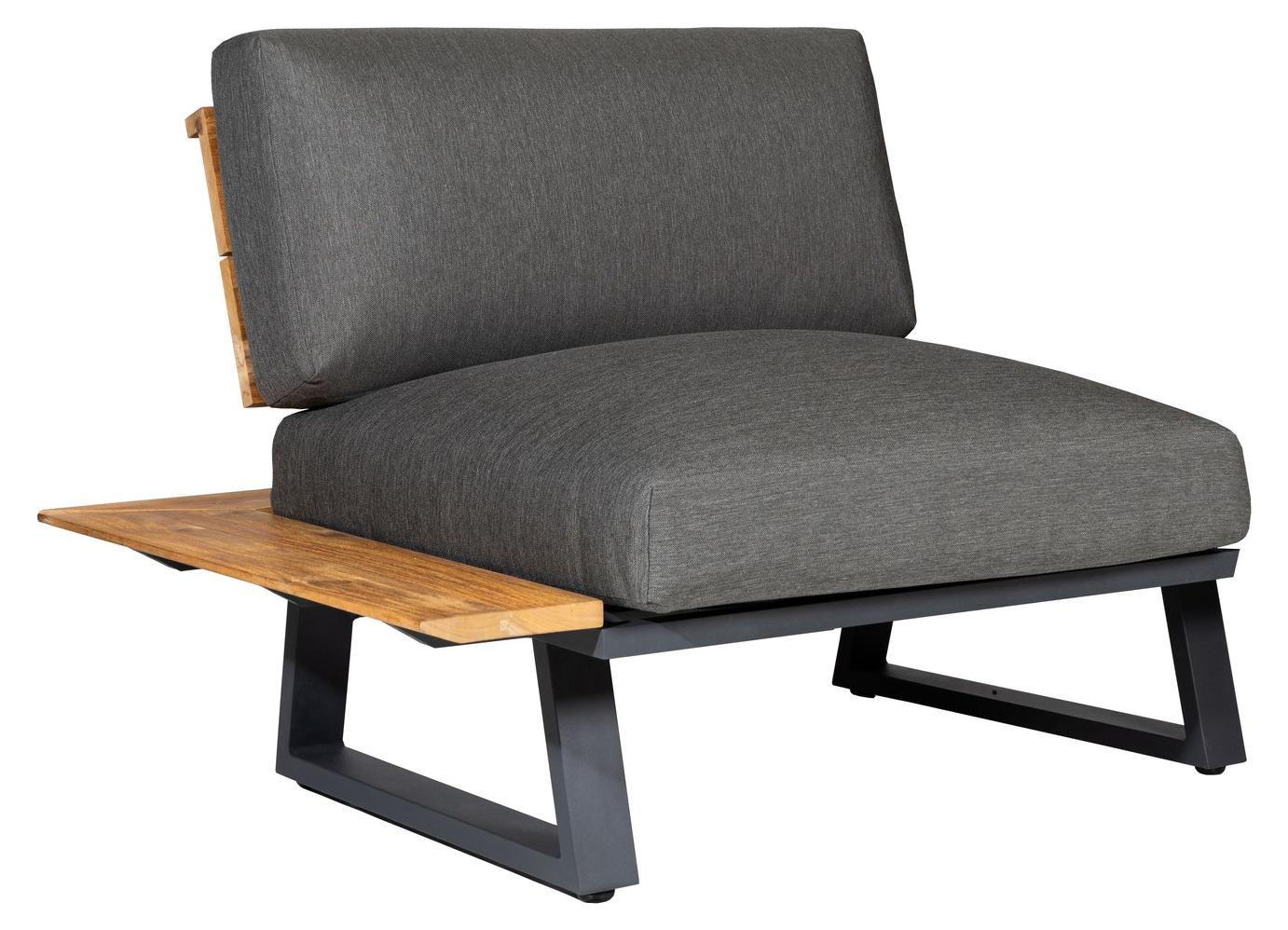 Diamond Garden Nora Modulgruppe Sun&Rain kurze Ecke links Aluminium/Teak
