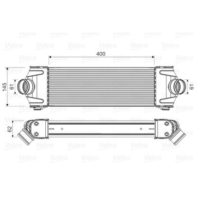 VALEO Ladeluftkühler 818550 für Ford JMC