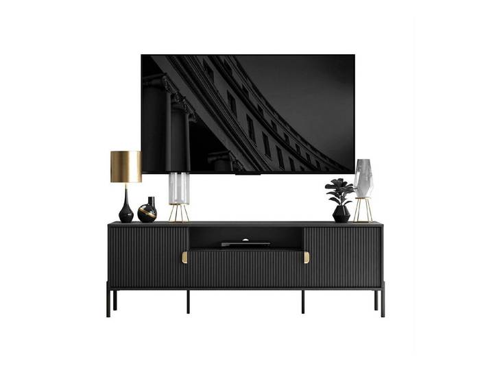 Lookway Lowboard DALIA 180 cm RTV Schrank mit Riffel-Front, 179x58x40 cm