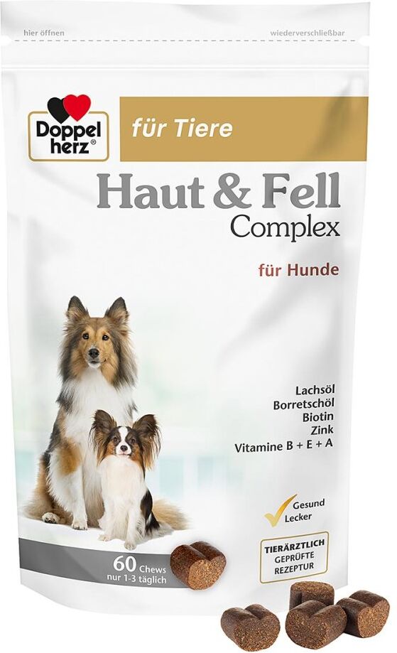 Doppelherz für Tiere Haut & Fell Complex für Hunde