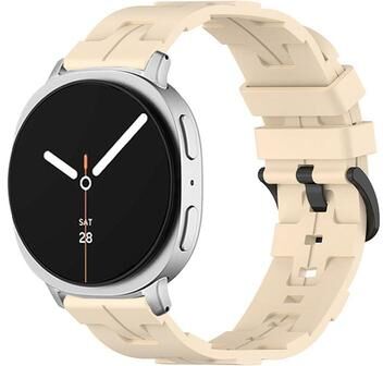 Everyday Crate Samsung Galaxy Watch8 Classic Silicone Watch Band Adjustable Sport Watch Strap beige