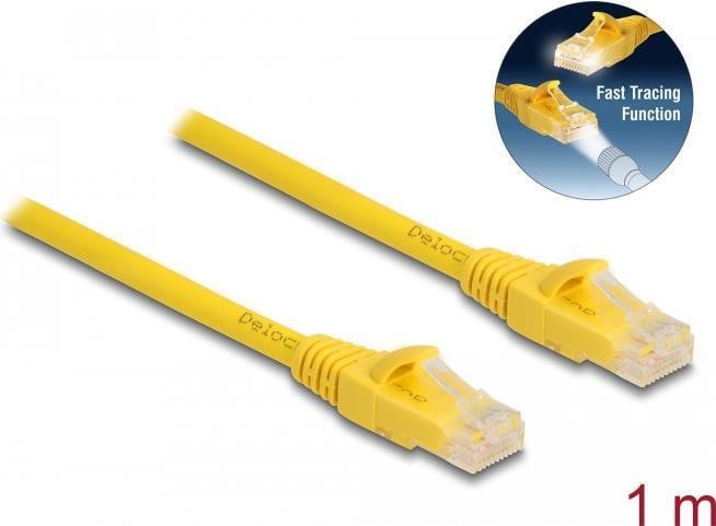 Delock RJ45-kabel Cat.6A U/UTP, Geel, 1 meter