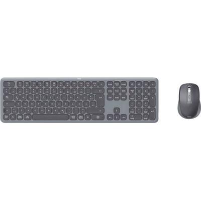 Hama Multi-Device-Tastatur-Maus-Set 'WKM-550', kabellos, Funk/BT, SW, QWERTZ DE Kabellos Tastatur, Maus-Set Deutsch, QWERTZ Schwarz