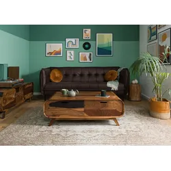 Couchtisch Sheesham 120x70x40 dunkelbraun lackiert MAILAND #135