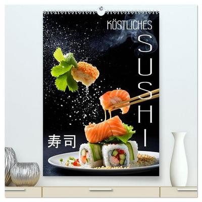 Köstliches Sushi (hochwertiger Premium Wandkalender 2026 DIN A2 hoch), Kunstdruck in Hochglanz