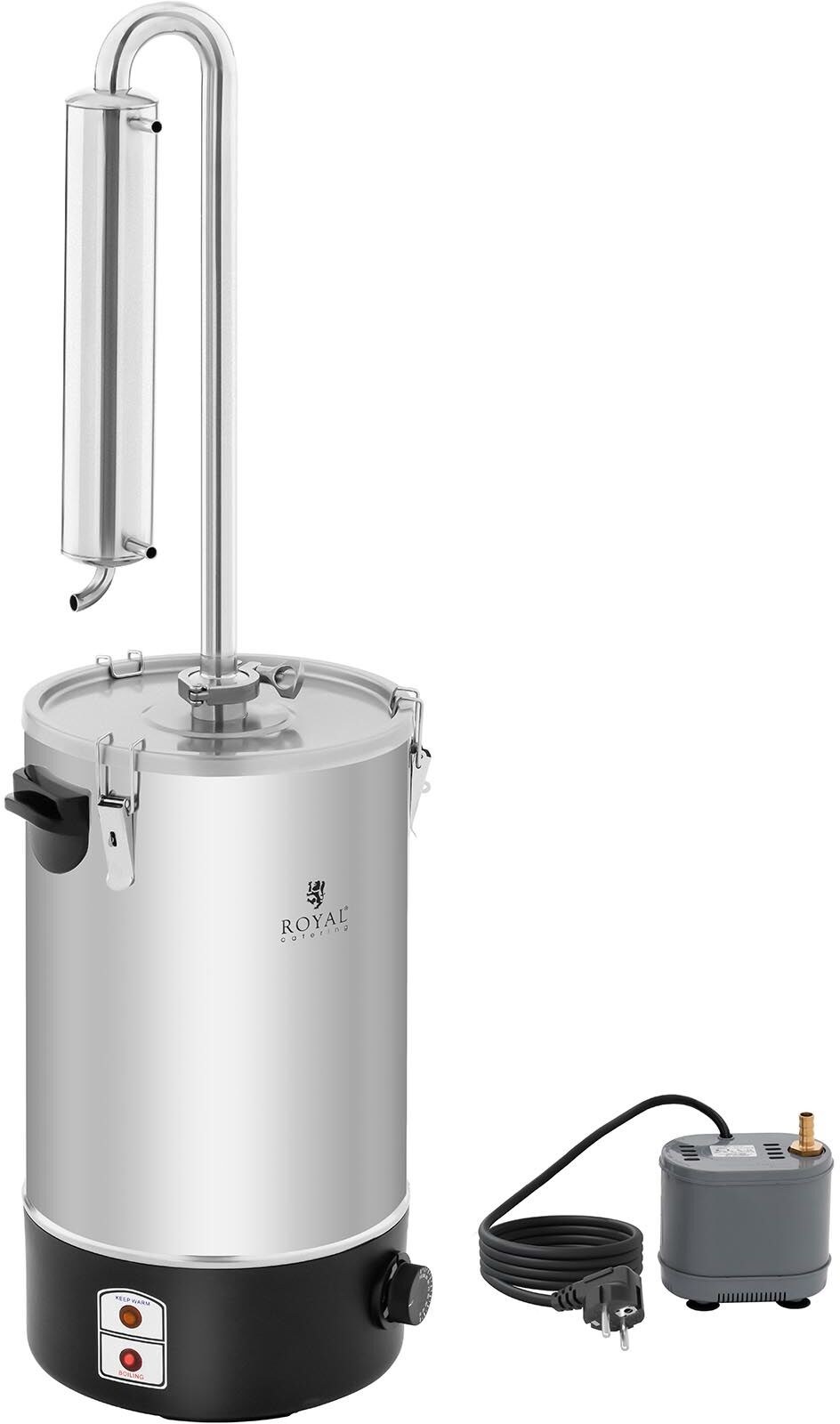 Royal Catering Destilador - água - 20 l - aço inoxidável RCAD 20B
