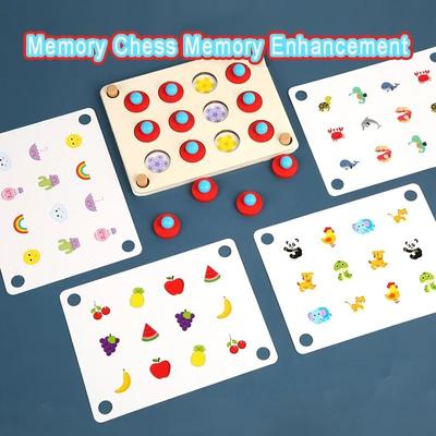 Montessori Memory Match Chess Wooden Educational Logic And Concentration Toy Montessori Memory Match Chess Wooden Educational Logic And Concentration Toy