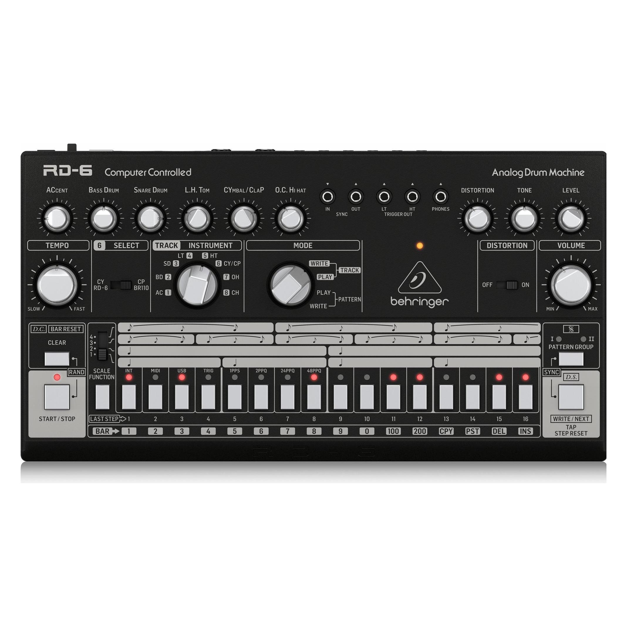 Behringer RD-6-BK Maszyna perkusyjna - czarny (000-EDX01-00010)