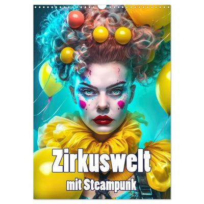 Zirkuswelt mit Steampunk (Wandkalender 2026 DIN A3 hoch), CALVENDO Monatskalender