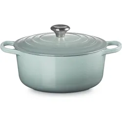Le Creuset Cocotte round Evo 26cm Sea Salt, Pfanne + Kochtopf, Blau