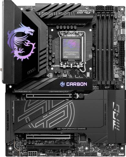 MSI MPG Z890 Carbon Wifi Mainboard Sockel (PC) Intel LGA 1851 Formfaktor (Details) ATX Mainboard-Chipsatz Intel Z890