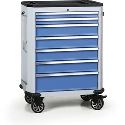 Werkzeugwagen G2, bestückt, 7 Schubladen, blau
