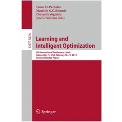 Learning and Intelligent Optimization, Fachbücher von Jose L. Walteros, Chrysafis Vogiatzis, Panos M. Pardalos, Mauricio G.C. Resende