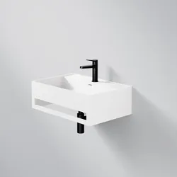 Steinberg Serie 443 Waschtisch Wandwaschtisch rechteckig aus Mineo Stone, 443 7260 W 443 7260 W