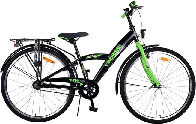 Volare Thombike Kinderfahrrad - Jungen - 26 Zoll - Schwarz Grün - 3 Gänge