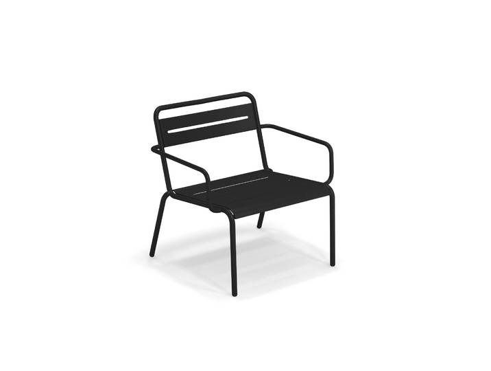 Loungesessel, Stahl, Schwarz, 73,5×69,5×74 cm, Ergonomisch, Modern, Emu