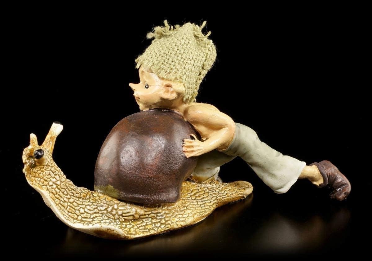 Handbeschilderde Fantasy Kobold Tuinkabouter Decoratie - Meerkleurig - Hoogte: 6 cm