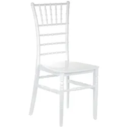 Chiavari Hochzeitsstuhl, stapelbar Weiß