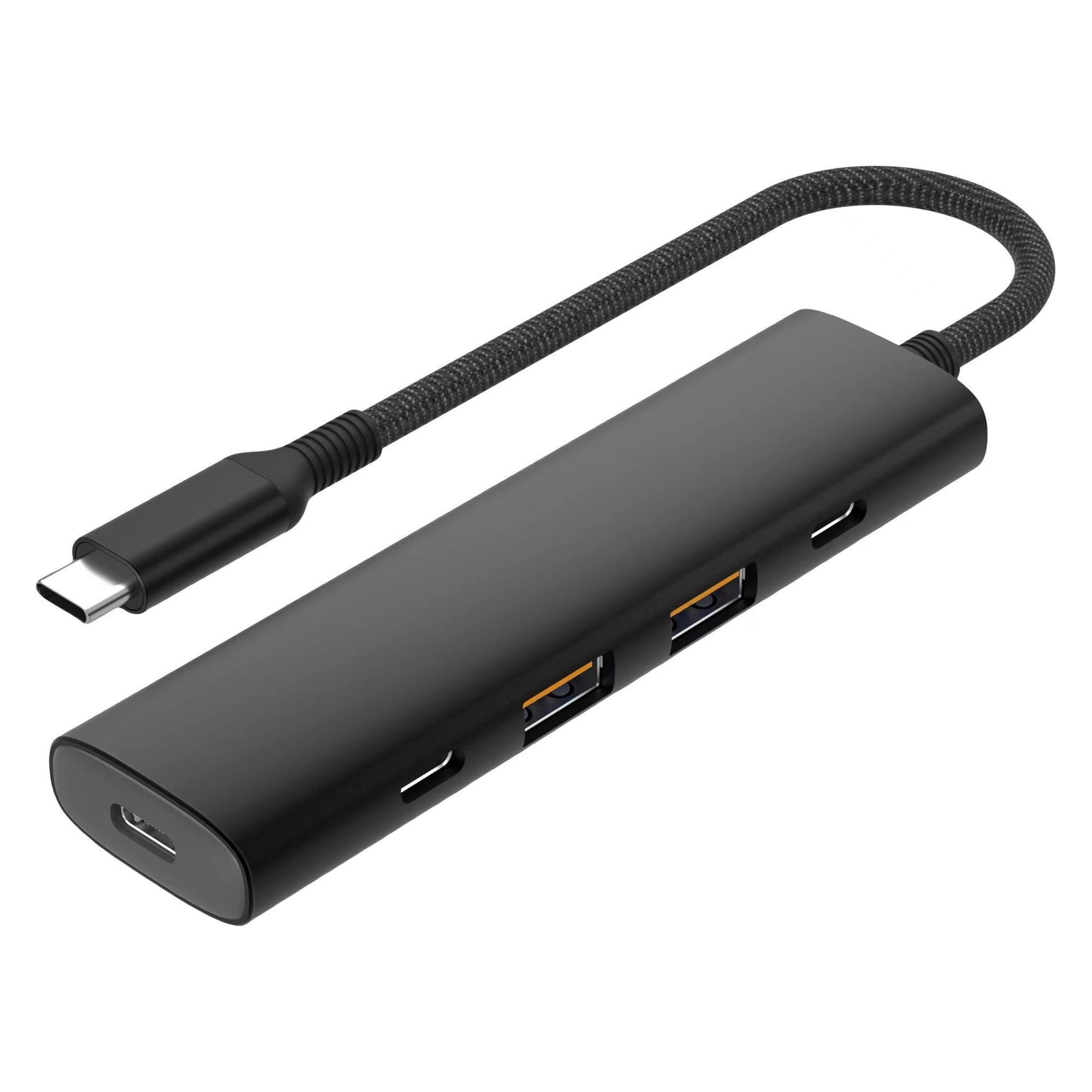 Fuj Tek Slim 5-Port USB-C Hub, 100W PD (USB-C, 5 Ports) (UC-523)