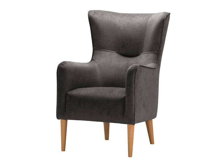 Sessel Oldbury I Grau/Grau Webstoff Lito 64 x 97 x 80cm