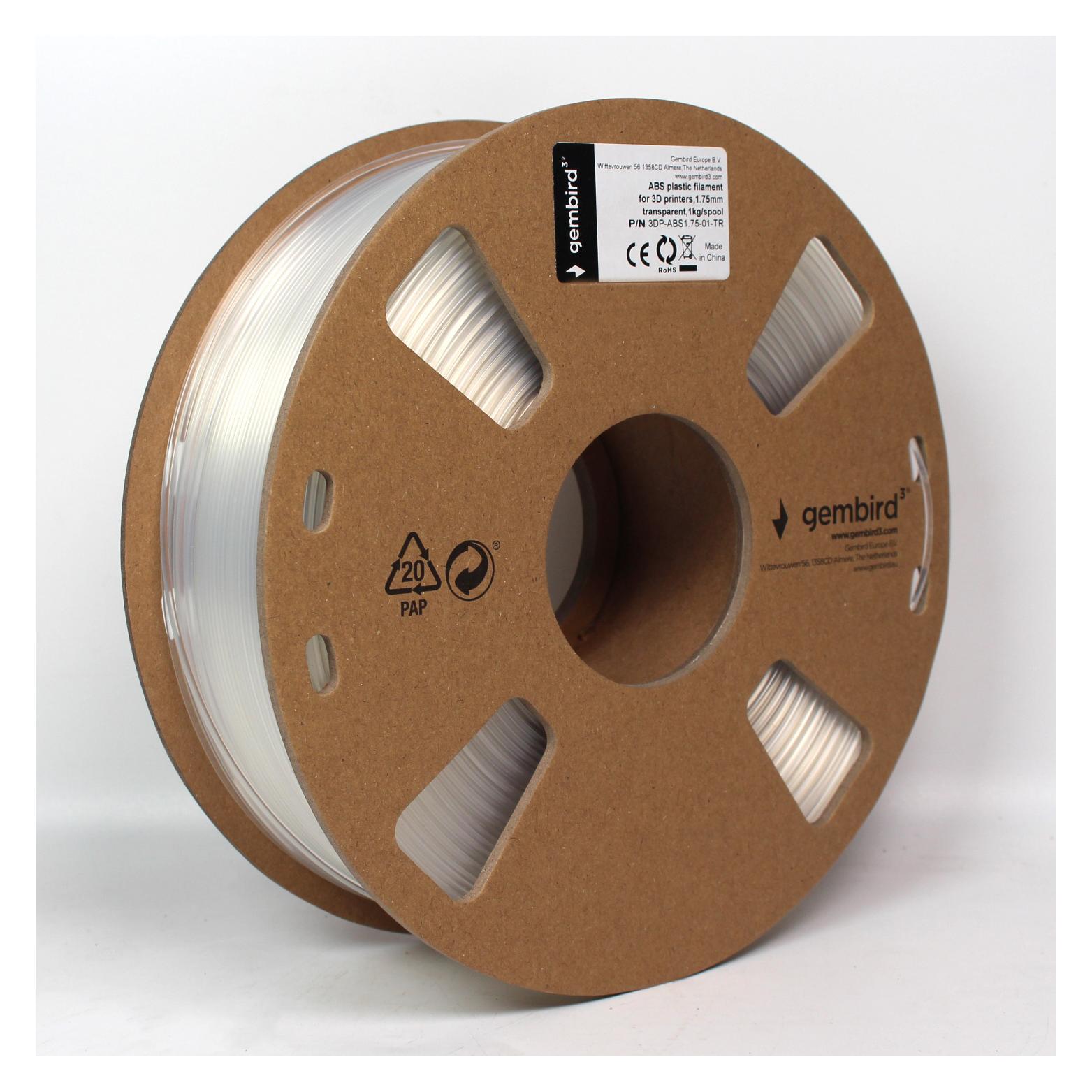 Gembird Filamentcassette ABS Spule (ABS, 1400 g, 1.75 mm) (3DP-ABS1.75-01-TR)