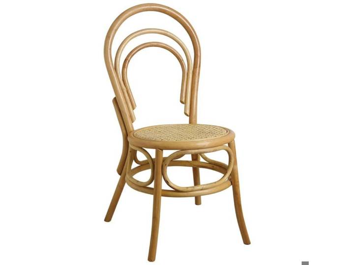 Chaise en rotin naturel et cannage