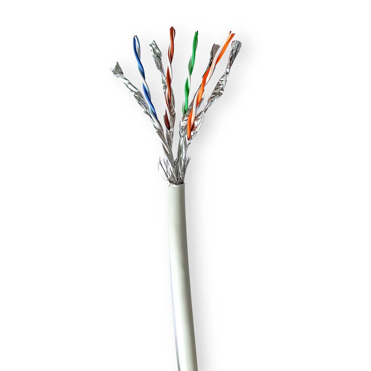 Nedis CCBG8548GY305S CAT7-Netzwerkkabel-Rolle S/FTP 305 m LSZH ausziehbar Grau