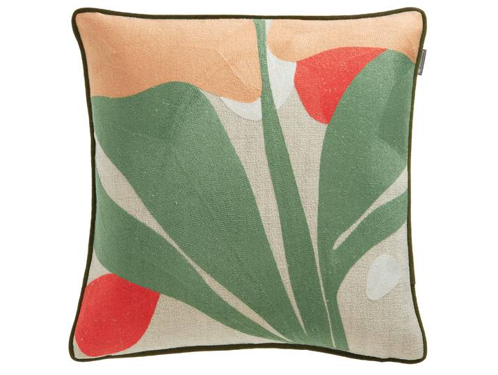 Dekokissen MUSTERRING Harmony , bunt (multi, geblümt), B:45cm L:45cm, Polyester, Dekokissen_Sitzkissen_Kissenhüllen, Dekokissen, kunstvoll besticktes, florales Motiv