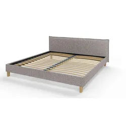S-STYLE Polsterbett  Gabriella ¦ grau ¦ Maße (cm): B: 217 H: 82