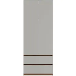 DREHTÜRENSCHRANK VELEN 90/230,5/51,4cm 2-türig Nussbaumfarben