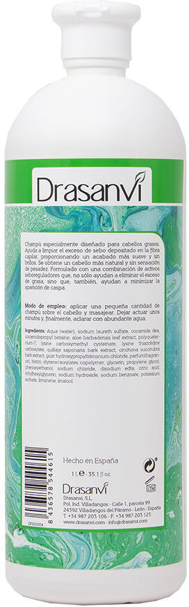 Drasanvi Biotine Et Aloe Vera shampooing cheveux gras 1000 ml