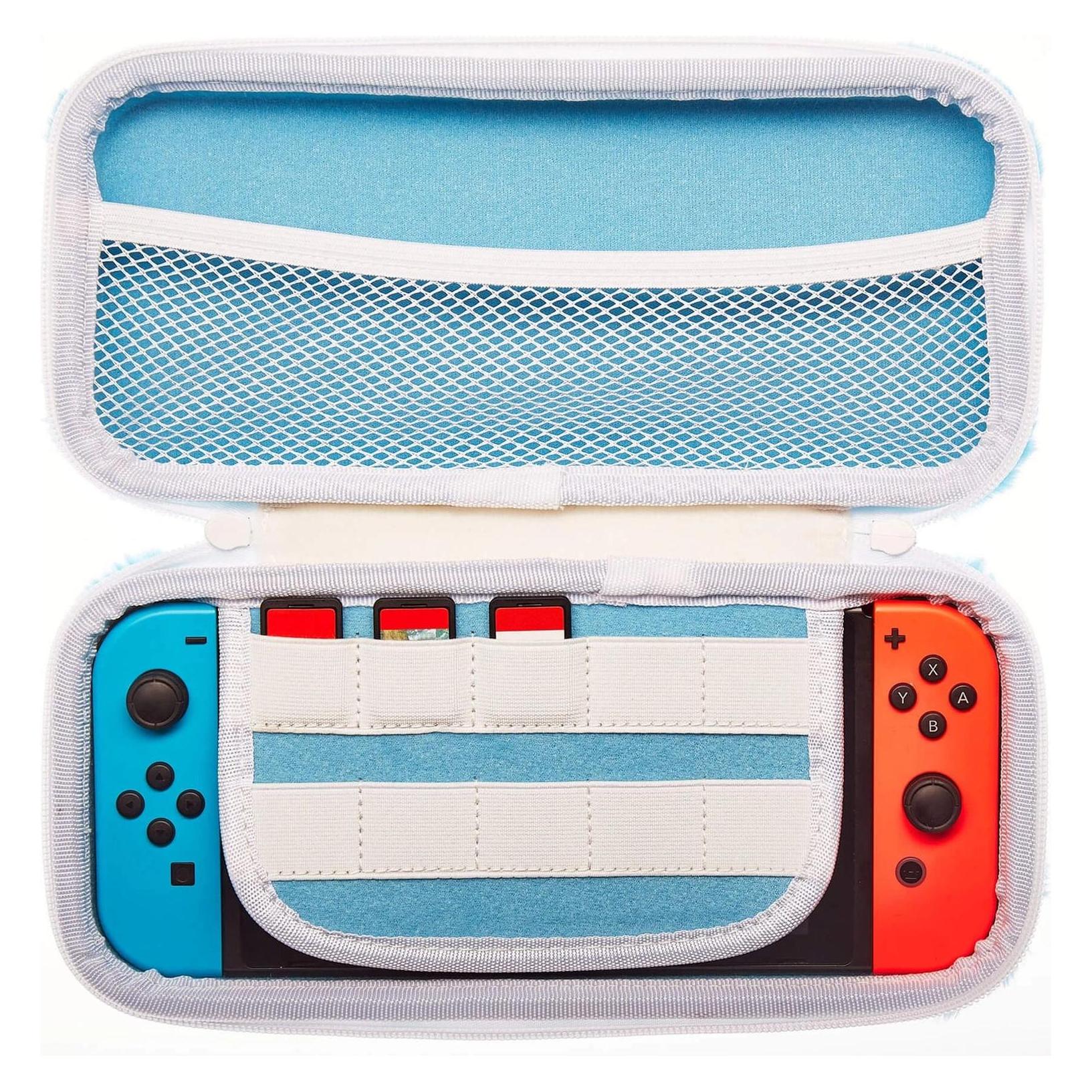 Numskull - Housse de transport Licorne Bleu Fluffy compatible Nintendo Switch - Switch OLED (Switch) (850047)