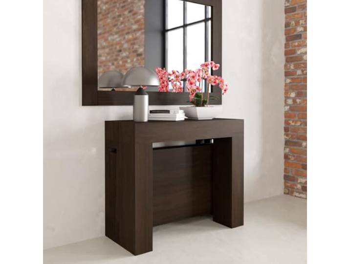 VE.CA – Ausziehbarer Tisch Kilika, hergestellt in Italien, ausziehbare Konsole mit Verlängerungen bis zu 3 Meter, 14 Plätze – moderne Esszimmermöbel, platzsparend, 90 x 40 x 77 cm (Wengè, 14 Plätze)