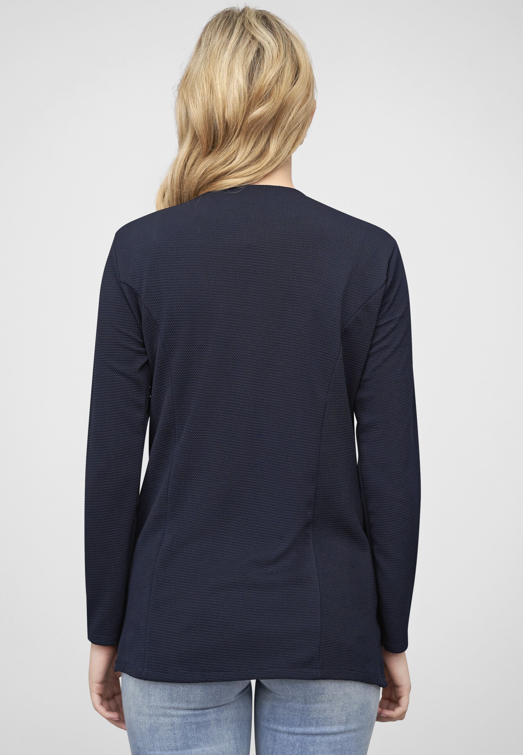 Jackenblazer CLOUD 5IVE "CLOUD 5IVE", Damen, Gr. S, weiß, neutral, 95% Polyester, 5% Elasthan, Strickjacken
