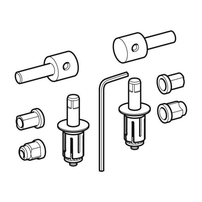 Geberit Vitelle Scharnier-Set 598144000 für WC-Sitz