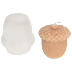 buttinette Silikon Kerzengießform "Eichel"