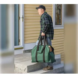 Polyester Kaminholztasche Fichte | Grün | 30 kg - Grün