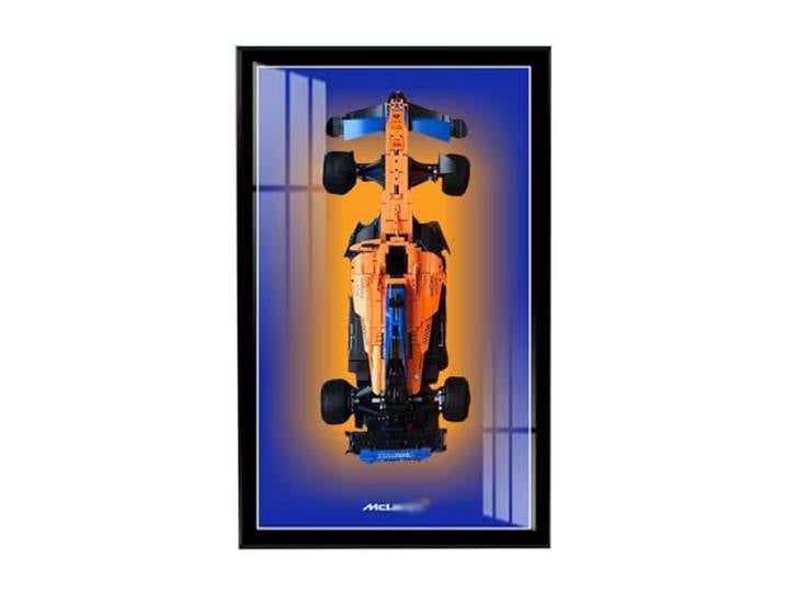 SONNIES Display-Wandtafel für Lego 42141 F1 Rennmodell, dekorative Displaypaneele für Lego-Auto, Wandmontage, Geschenk (nur Displaywand, kein Modell) (Option 2)