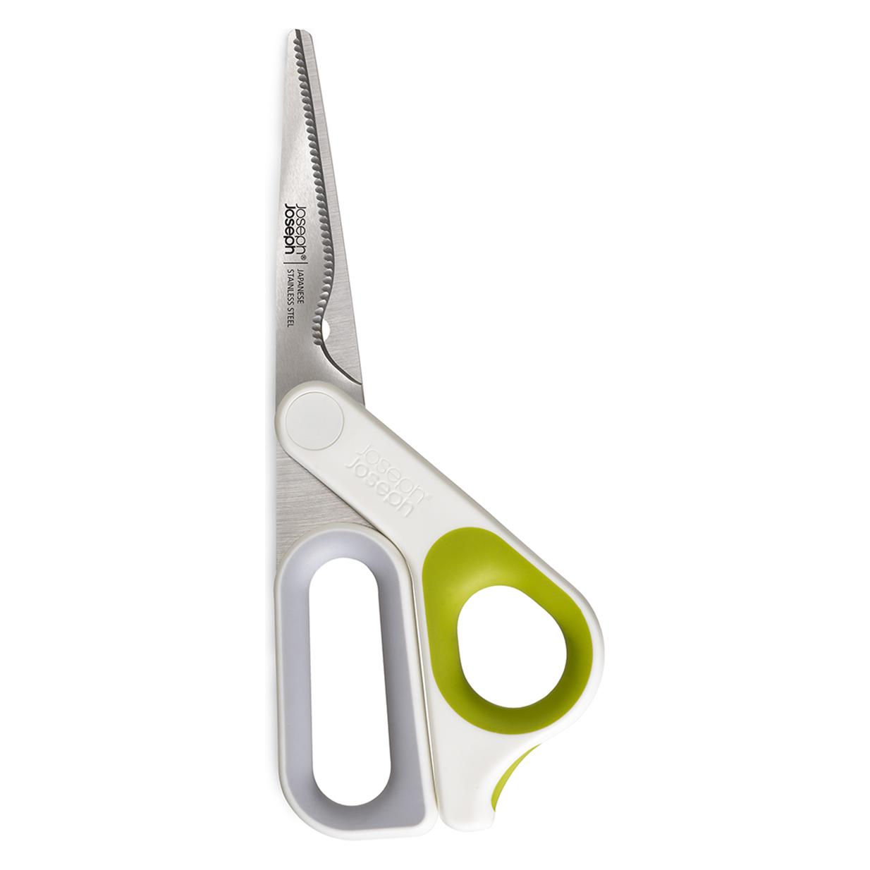 Joseph Joseph PowerGrip Küchenschere, weiss/grün, 22.4x9.1x1.8cm (22.40 cm) (10302)