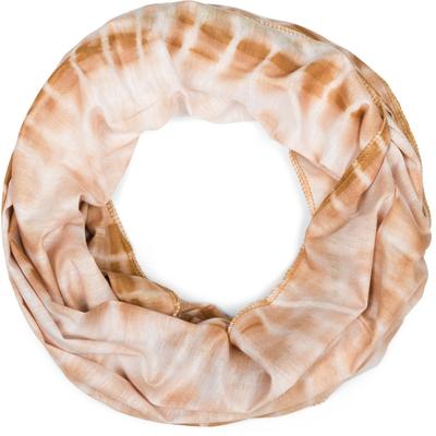 Loop STYLEBREAKER "Loop Schal Batik Streifen", Damen, braun (braun, beige), Obermaterial: 50% Viskose CV. 50% Polyester PES., Modisch, Modetücher Loop