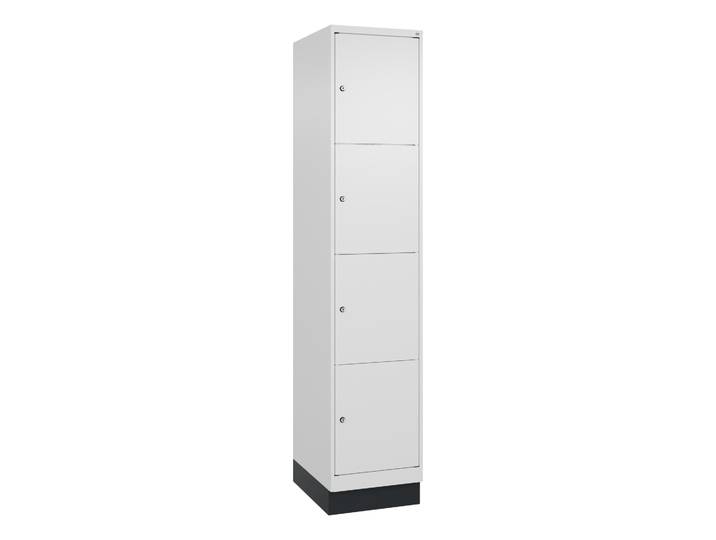 Wardrobe C+P Classic PLUS, White, with 4 doors, with key, New Robust - ideal for offices and reception areas