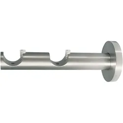Doppelträger Edelstahloptik (T 12 cm) - silber - T 12 cm