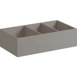 Geberit Xeno2 Schubladeneinsatz H-Teilung 37,3x6,2x20,8cm, sculturagrau