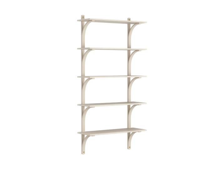 Swedese Levi Regal 5 Fachboden Weisspigmentierte Esche-messing, 90 cm