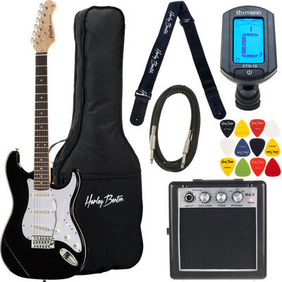 Harley Benton MA-5 Miniamp Set 1 Schwarz Hochglanz