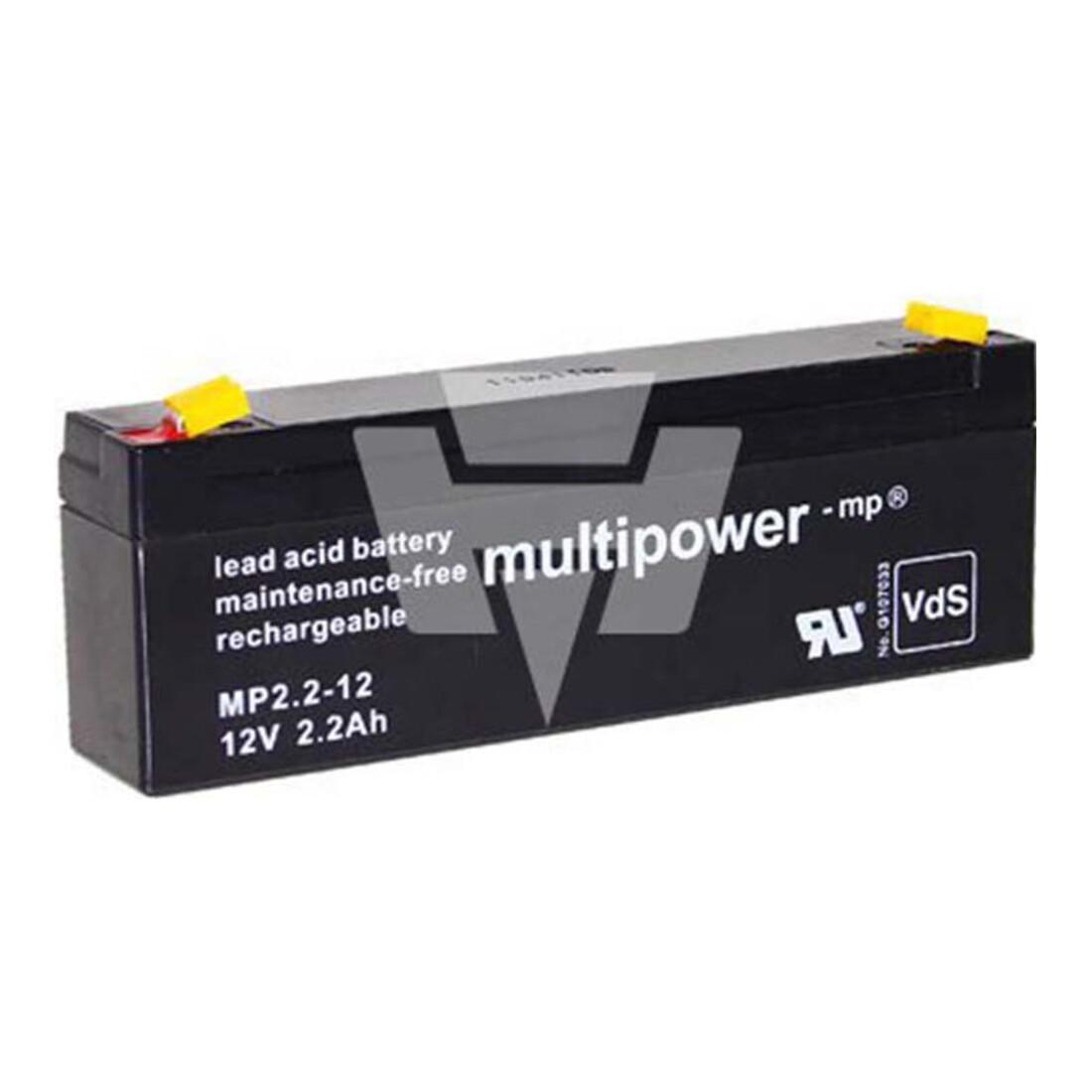 Hückmann Multipower Blei-Akku MP2, 2-12 Pb12V/2, 2Ah 301074)