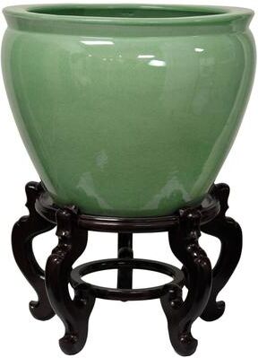 Oriental Home Porcelain 12-inch Celadon Fishbowl (China)